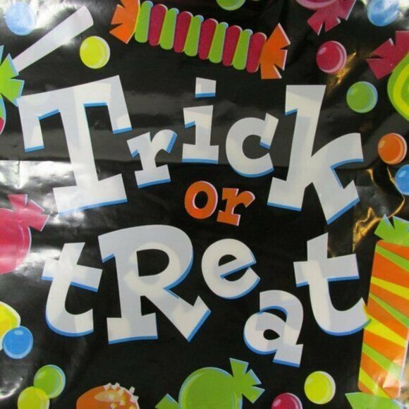 Halloween Trick or Treat Large Plastic Candy Bags - Set of 45 - Picture 2 of 4